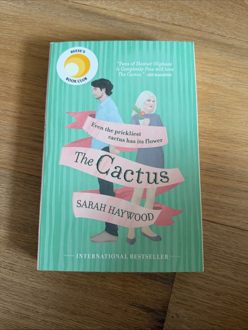 The Cactus by Sarah Haywood - Mint Green Paperback